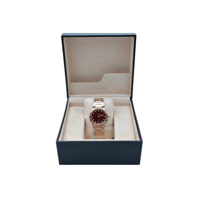 BVLGARI 33MM ROSE GOLD&STEEL BROWN DIAL AUTOMATIC REF: BBLP33SG