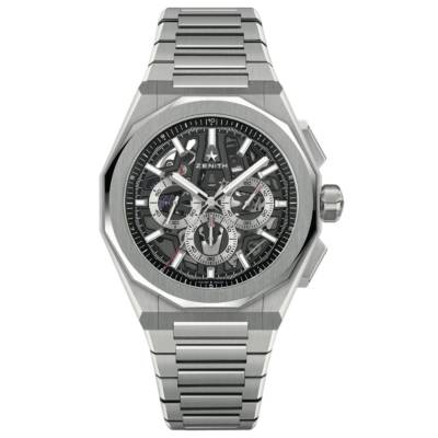 ZENITH DEFY SKYLINE CHRONOGRAPH 42MM STEEL OPEN WORKED DIAL REF: 03.9500.3600/78.I001