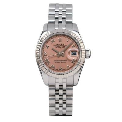 ROLEX LADY DATEJUST 26 STEEL JUBILEE SALMON ROMAN DIAL 2006 FULL SET REF: 179174