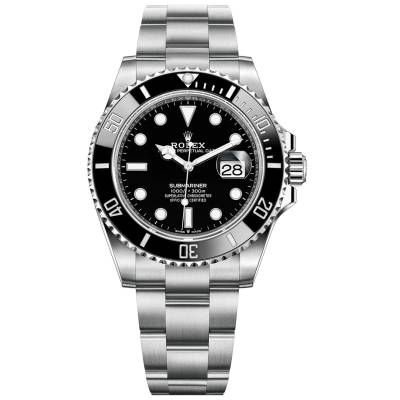 ROLEX SUBMARINER DATE 41MM CERAMIC BEZEL BLACK DIAL STEEL REF: 126610LN