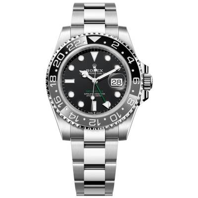 ROLEX GMT MASTER II BRUCE WAYNE 40MM STAINLESS STEEL CERAMIC OYSTER REF: 126710GRNR