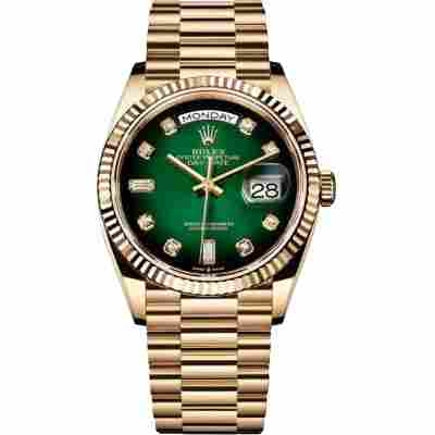 ROLEX DAY-DATE 18K YELLOW GOLD 36MM REF: 128238