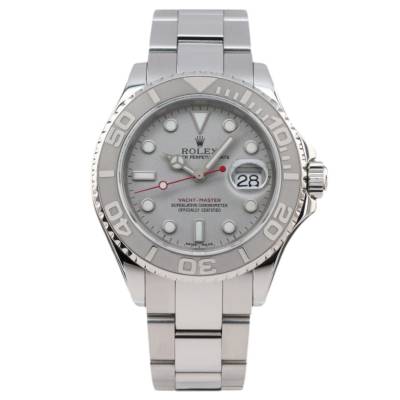 ROLEX YACHT-MASTER 40MM STEEL SILVER DIAL OYSTER BRACELET FULL SET REF: 16622