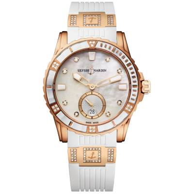 ULYSSE NARDIN 40MM LADY DIVER  AUTOMATIC REF:  3202-190-3C/10.10