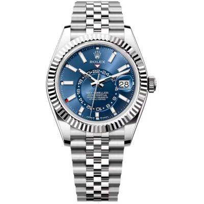 ROLEX SKY DWELLER 42MM STAINLESS STEEL BLUE DIAL JUBILEE REF: 336934 
