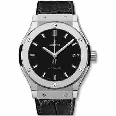 HUBLOT CLASSIC FUSION TITANIUM AUTOMATIC 42 MM REF: 542.NX.1171.LR