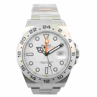 ROLEX EXPLORER II POLAR 42 STAINLESS STEEL WHITE DIAL FULL SET 2024 REF: 226570 
