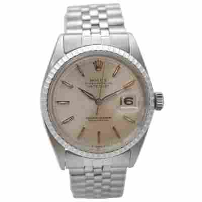 ROLEX DATEJUST 36 STAINLESS STEEL SILVER DIAL JUBILEE AUTOMATIC 1964 REF: 1603
