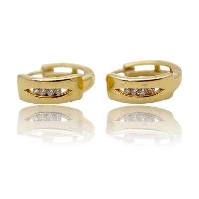 CERCEI ROTUNZI DIN AUR GALBEN 18K_130148