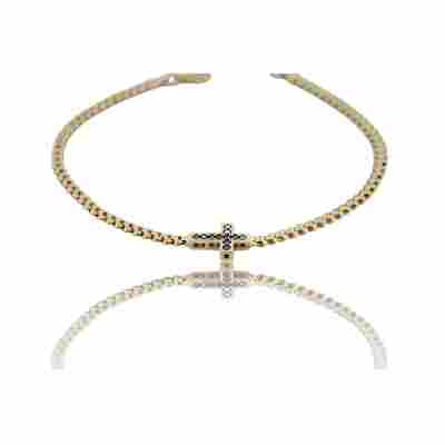 BRATARA AUR GALBEN CU MODEL IN FORMA DE CRUCE 14K_127988