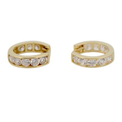 CERCEI ROTUNZI PENTRU COPII DIN AUR GALBEN 14K_128162