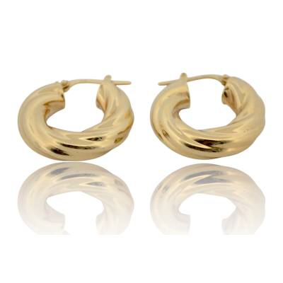 CERCEI ROTUNZI DIN AUR GALBEN 18K_127901