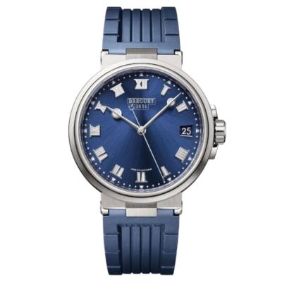 BREGUET MARINE 40 TITANIUM BLUE DIAL AUTOMATIC REF 5517