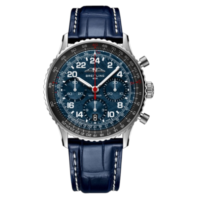 BREITLING NAVITIMER B02 COSMONAUTE ARTEMIS II CHRONOGRAPH 41MM BLUE DIAL MANUAL WIND STEEL REF: AB02307A1C1P1