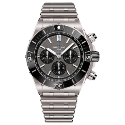 BREITLING SUPER CHRONOMAT B01 44 CHRONOGRAPH AUTOMATIC GRAY TITANIUM REF: EB0136251M1E1