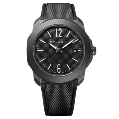BVLGARI OCTO ROMA 41 BLACK AUTOMATIC DLC STAINLESS STEEL REF 103927