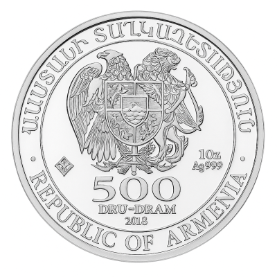 MONEDA ARGINT REPUBLIC OF ARMENIA  2016 PURITATE 999.9_118364