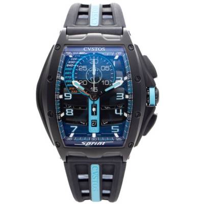CVSTOS CHALLENGE CHRONO SPRINT TITANIUM 41MM BLUE LIMITED EDITION 30 PCS REF: B00107.4112002 