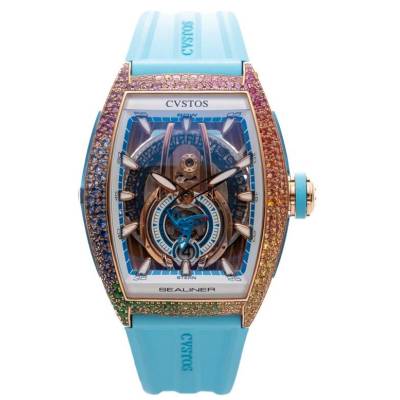 CVSTOS SEALINER PS BICOLOR 5N RED GOLD 41MM RAINBOW SNOW SETTING REF: C00103.4125003