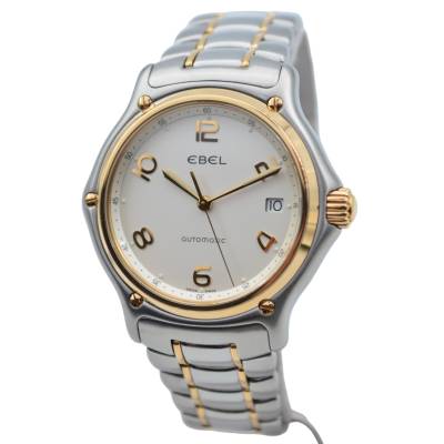 EBEL 1911 DATE STAINLESS STEEL&GOLD 38MM MEN'S WATCH AUTOMATIC REF: 1080241