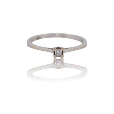 INEL DIN AUR ALB 14K CU DIAMANT_109028