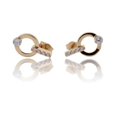 CERCEI CU SURUB DIN AUR GALBEN 14K_131345