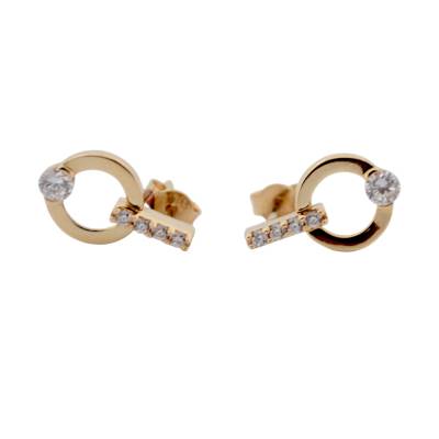 CERCEI CU SURUB DIN AUR GALBEN 14K_131345