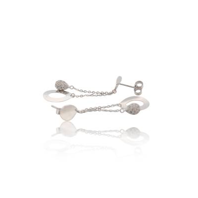 CERCEI LUNGI DIN AUR ALB 14K_122368