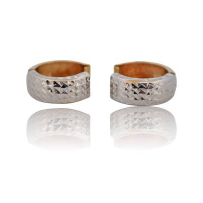 CERCEI DIN AUR ALB SI GALBEN 14K_107943