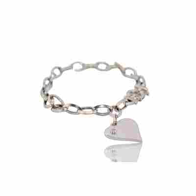 BRATARA DIN AUR ALB 14K CU DIAMANT NATURAL_107504