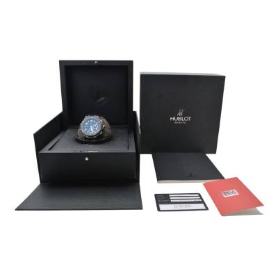 HUBLOT BIG BANG BLACK MAGIC 44 AUTOMATIC TITANIUM & CERAMIC BOX+PAPERS 2008 REF: 301.CX.130.RX