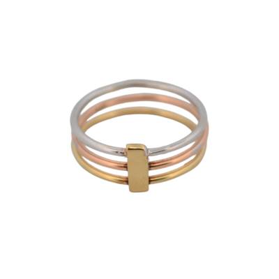 INEL DIN AUR GALBEN, ALB SI ROZ 14K_107930