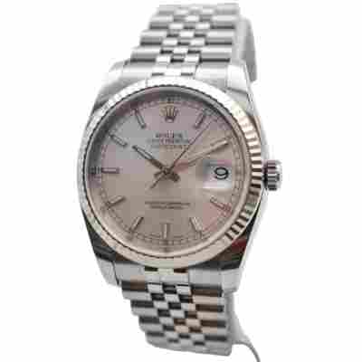 ROLEX DATEJUST 36 SILVER DIAL OYSTER STEEL JUBILEE AUTOMATIC REF: 116234
