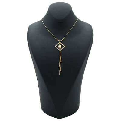 LANT CU PANDANT LUNG DIN AUR GALBEN 14K_131063