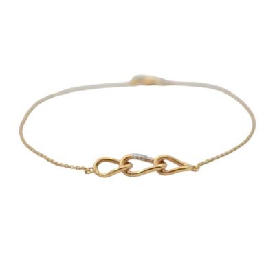 BRATARA DIN AUR 18K CU DIAMANTE NATURALE