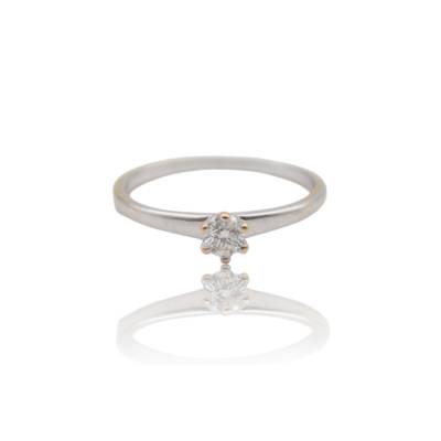 INEL DIN AUR ALB 18K CU DIAMANT NATURAL_112989