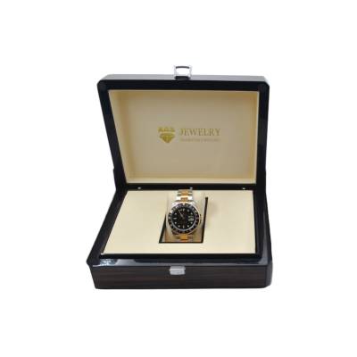 ROLEX GMT-MASTER II 40 AUTOMATIC TWO TONE BLACK DIAL OYSTER REF: 16713
