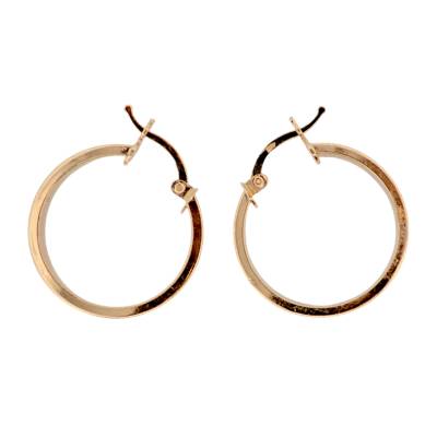 CERCEI ROTUNZI DIN AUR GALBEN 14K_130732