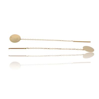 CERCEI LUNGI DIN AUR GALBEN 14K_131067