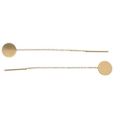 CERCEI LUNGI DIN AUR GALBEN 14K_131067