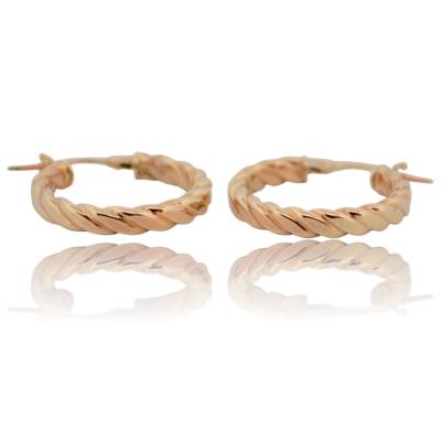 CERCEI ROTUNZI DIN AUR GALBEN 14K_131006