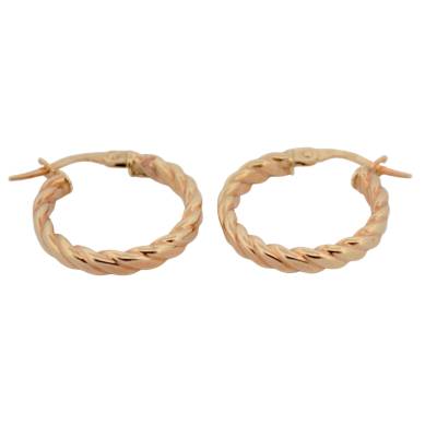 CERCEI ROTUNZI DIN AUR GALBEN 14K_131006