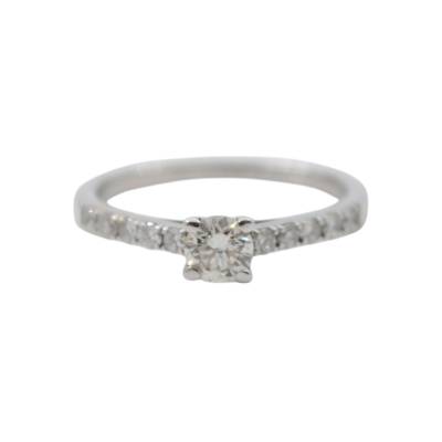INEL DIN AUR ALB 18K CU DIAMANTE NATURALE