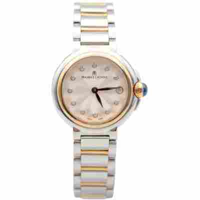 MAURICE LACROIX FIABA DATE 32MM STEEL SILVER DIAMOND DIAL QUARTZ REF: FA1004-PVP13-150-1