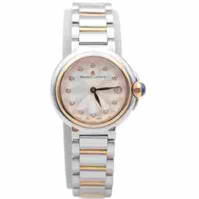 MAURICE LACROIX FIABA DATE 32MM STEEL SILVER DIAMOND DIAL QUARTZ REF: FA1004-PVP13-150-1