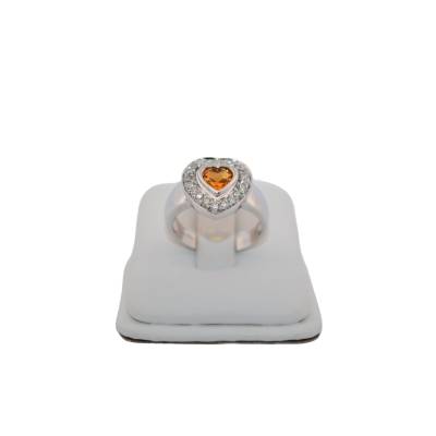 INEL DIN AUR ALB 14K CU DIAMANTE NATURALE SI CUBIC ZIRCONIA_110212