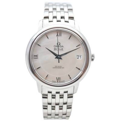 OMEGA DE VILLE PRESTIGE 33 MOP DIAL STAINLESS STEEL AUTOMATIC BOX+PAPERS 2014 REF: 424.10.33.20.05.001