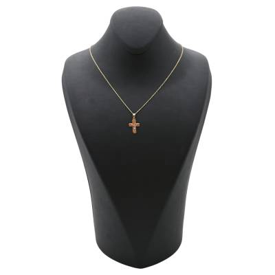 LANT SI PANDANT IN FORMA DE CRUCE DIN AUR 14K_133973