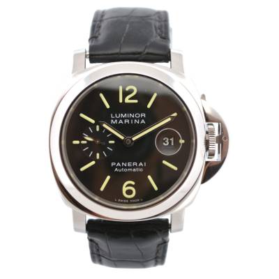 PANERAI LUMINOR MARINA 44 BLACK DIAL STAINLESS STEEL 2010 AUTOMATIC REF: OP 6763/PAM00104