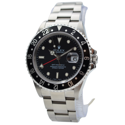 ROLEX GMT-MASTER II 40MM OYSTER STEEL AUTOMATIC REF: 16710T